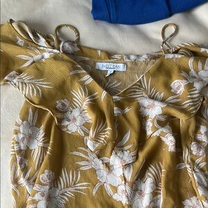 Sweet Rain Floral Off-Shoulder Top